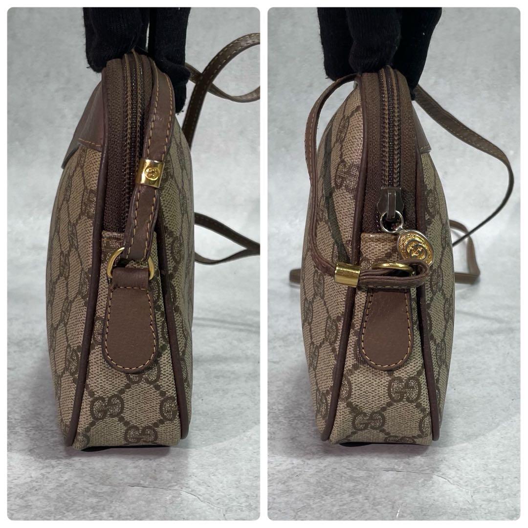 Gucci GG Shoulder Bag Brown Beige Logo — view 6