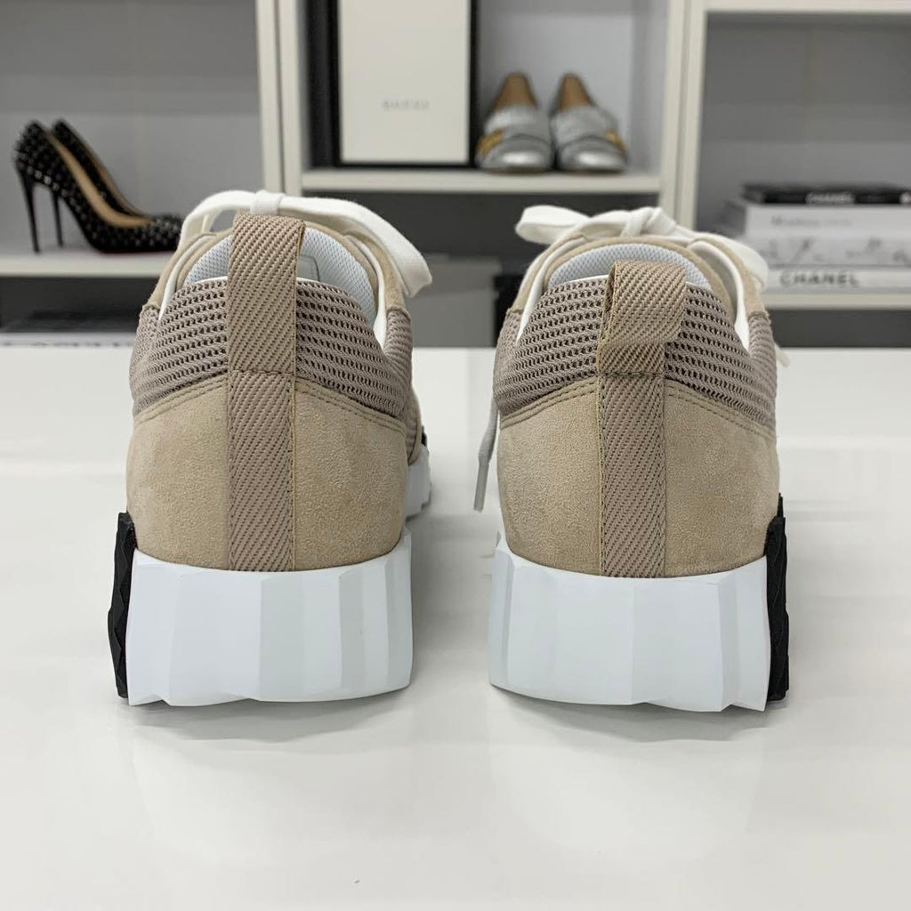 Hermes Bouncing Fabric Suede Sneakers Beige — view 6