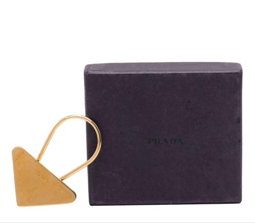 Prada Triangle Plate Key Charm Key Holder — view 2