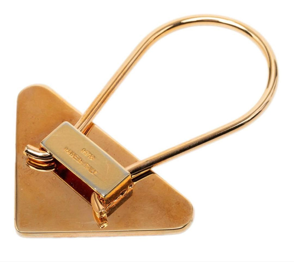 Prada Triangle Plate Key Charm Key Holder — view 3