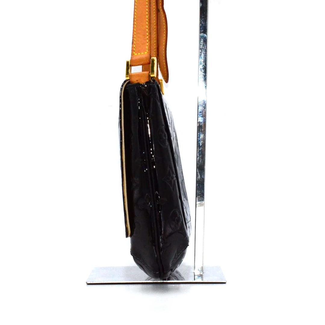 Louis Vuitton Shoulder Back Vernis Thompson Black — view 3