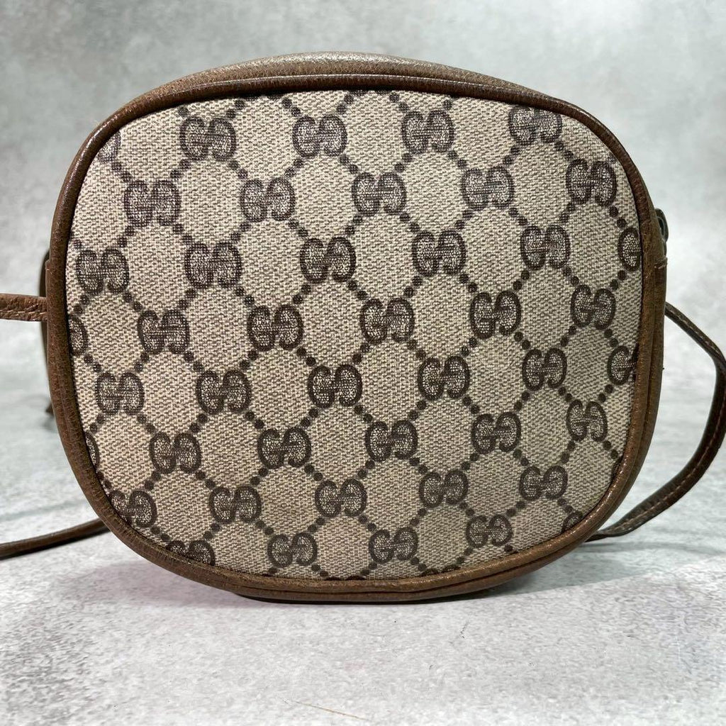 Gucci GG Shoulder Bag Horsebit Brown Logo Leather — view 3
