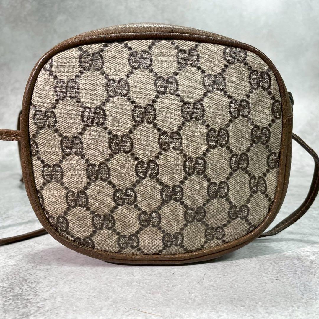 Gucci GG Shoulder Bag Horsebit Brown Logo Leather — view 3