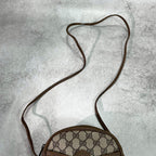 Gucci GG Shoulder Bag Horsebit Brown Logo Leather — view 4