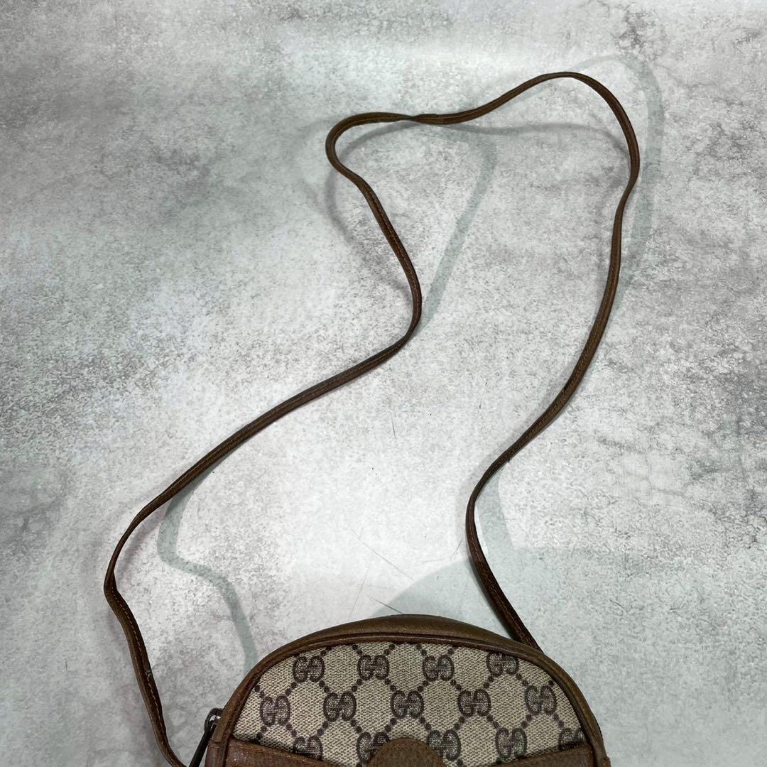 Gucci GG Shoulder Bag Horsebit Brown Logo Leather — view 4