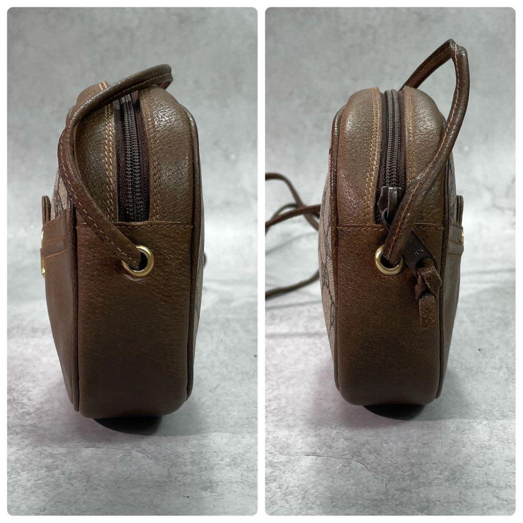 Gucci GG Shoulder Bag Horsebit Brown Logo Leather — view 8