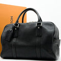 Louis Vuitton Carryall 40 Taurillon Boston Bag Logo
