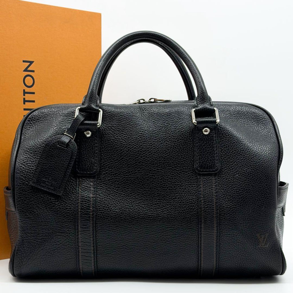 Louis Vuitton Carryall 40 Taurillon Boston Bag Logo — view 2