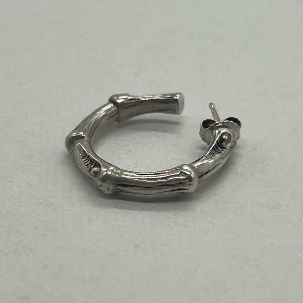 Tiffany & Co Bamboo Hoop Earrings Large — view 4