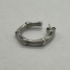 Tiffany & Co Bamboo Hoop Earrings Large — view 4