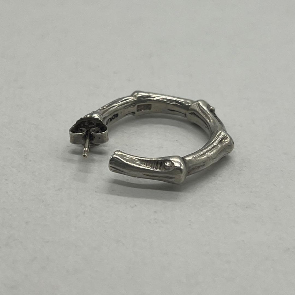 Tiffany & Co Bamboo Hoop Earrings Large — view 5