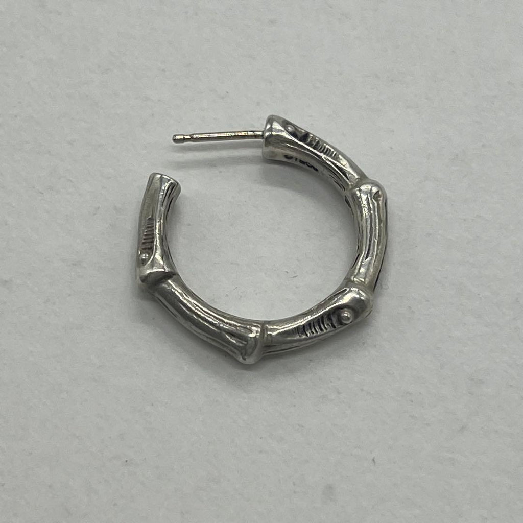 Tiffany & Co Bamboo Hoop Earrings Large — view 7