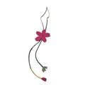 Hermes Charm Petit Ash Cherry Blossom Epsom Chevre Keychain