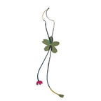 Hermes Charm Petit Ash Cherry Blossom Epsom Chevre Keychain — view 3