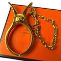 Hermes Phil Glove Holder Gold Charm Gloves