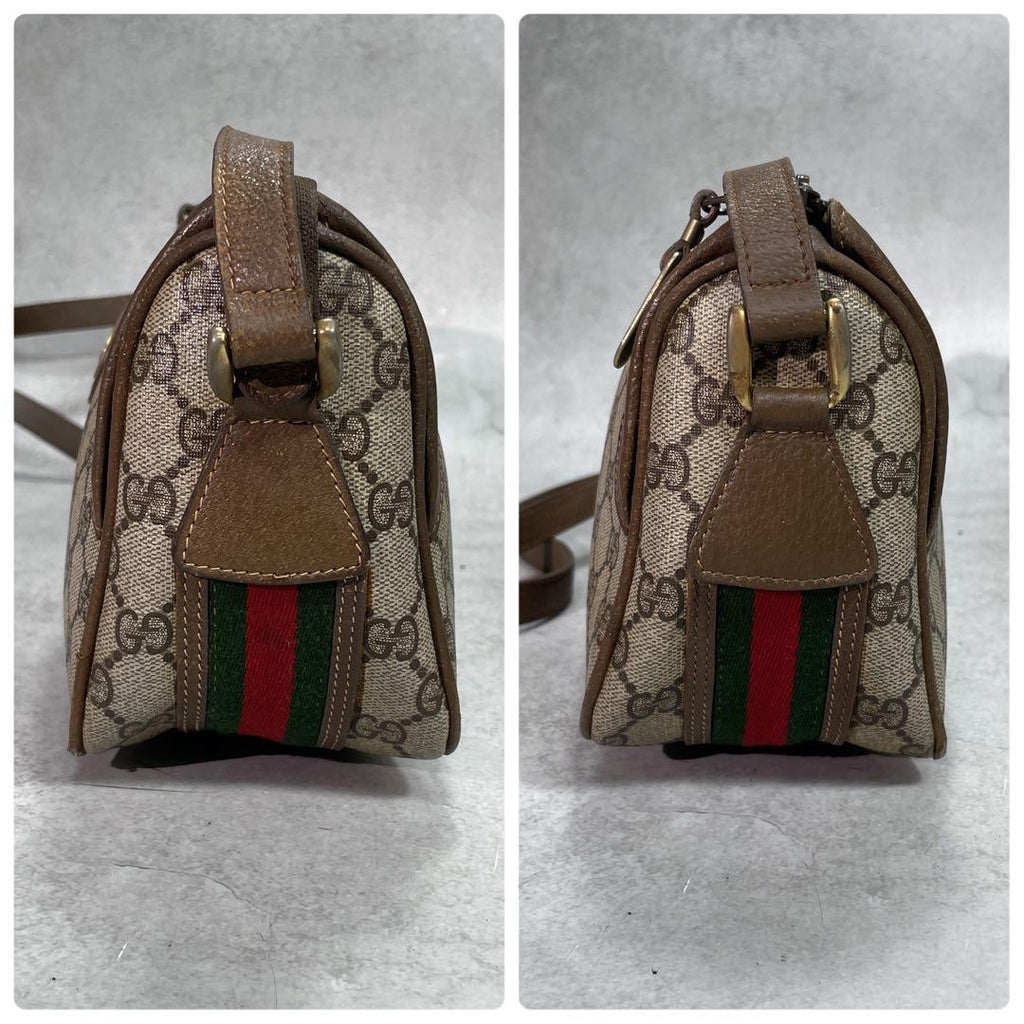 Gucci GG Sherry Line Shoulder Bag Brown Logo — view 6