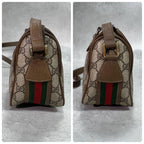 Gucci GG Sherry Line Shoulder Bag Brown Logo — view 6