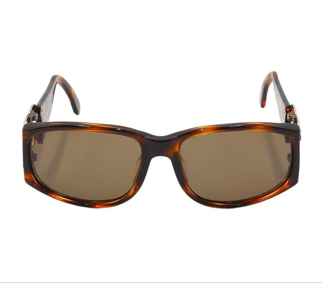 Chanel Side CC Logo Tortoiseshell Sunglasses Eyewear — view 2