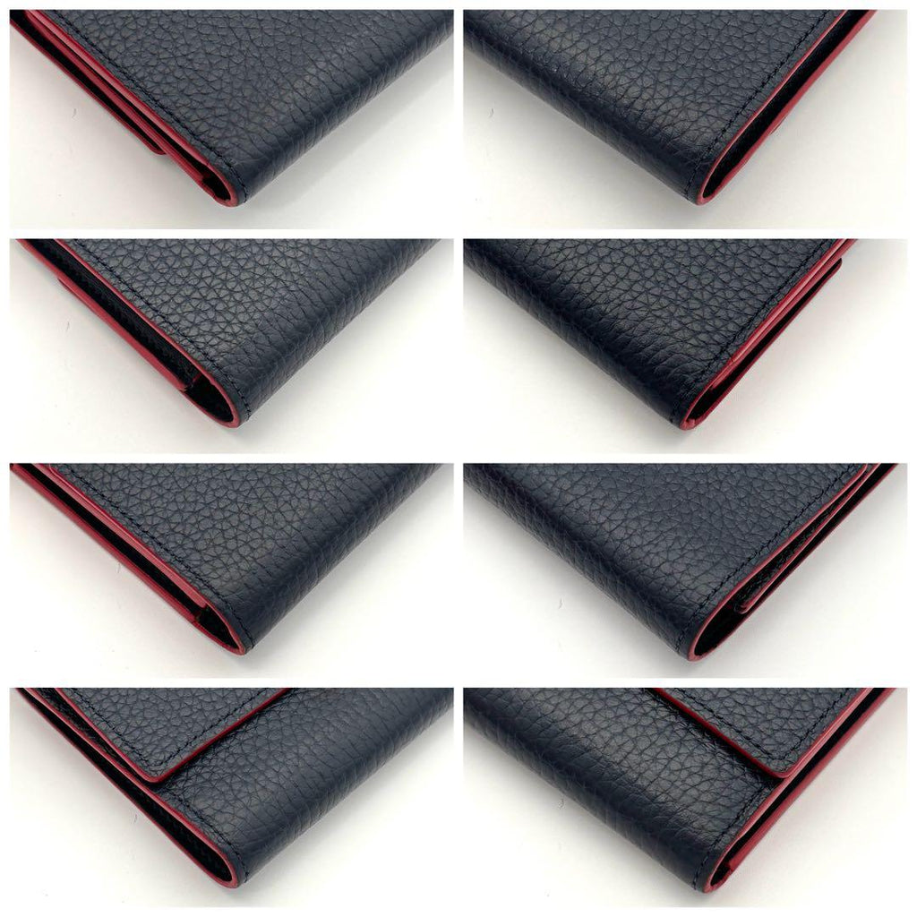 Louis Vuitton Wallet Portefeuille Capucines Compact Navy — view 9