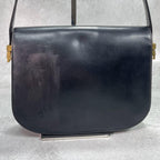 Gucci Shoulder Bag Black Gold Leather — view 3