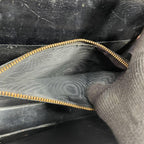 Gucci Shoulder Bag Black Gold Leather — view 6