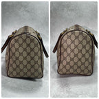 Gucci GG Boston Bag Hand Brown Leather Logo — view 7