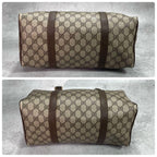 Gucci GG Boston Bag Hand Brown Leather Logo — view 8