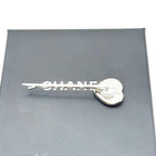Chanel Hairpin CC Logo Heart Rhinestone Silver — view 3