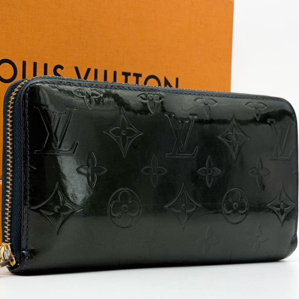 Louis Vuitton Zippy Wallet Vernis Monogram Round