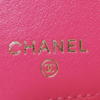 Chanel Caviar Leather Trifold Wallet White — view 5