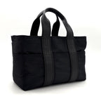 Hermes Acapulco PM Nylon Leather Black Silver Handbag