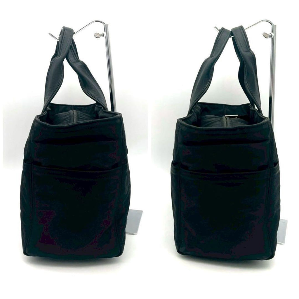 Hermes Acapulco PM Nylon Leather Black Silver Handbag — view 5