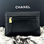 Chanel Wallet Coco Stitch Caviar Trifold — view 2