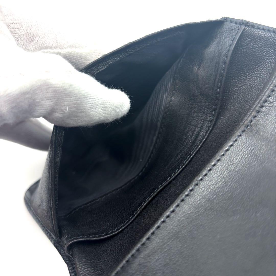 Chanel Wallet Coco Stitch Caviar Trifold — view 6
