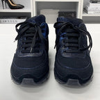 Chanel Coco Mark Fabric Sneakers Metallic Black Blue — view 4
