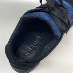 Chanel Coco Mark Fabric Sneakers Metallic Black Blue — view 8