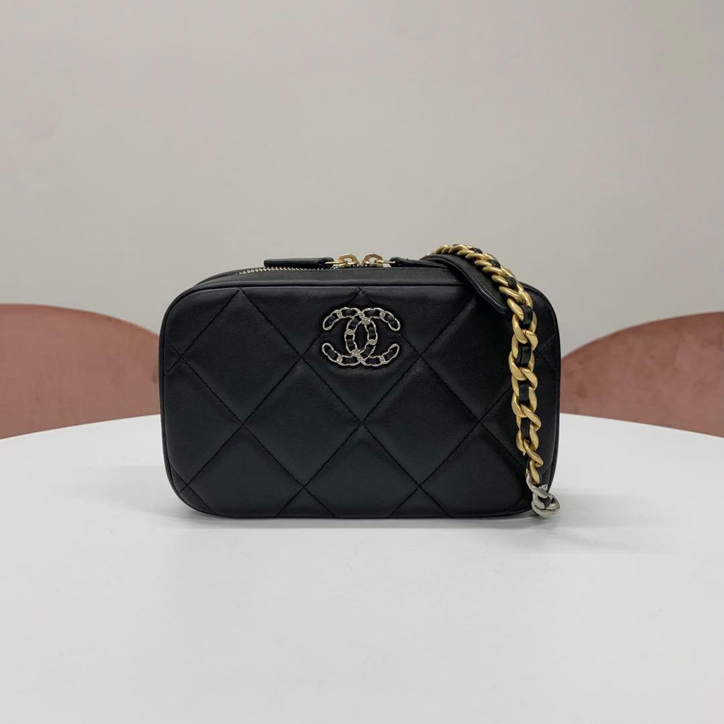 Chanel 19 Quilted CC Logo Lambskin Shoulder