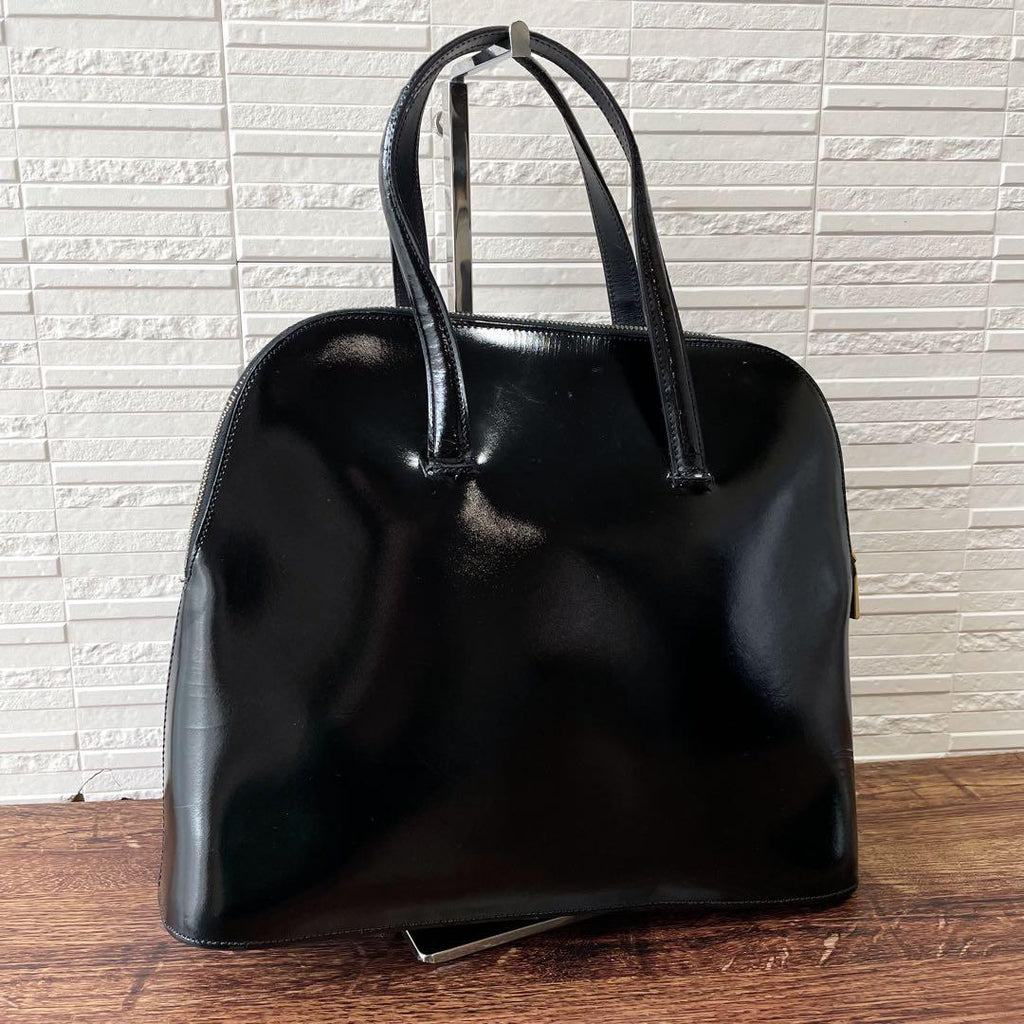 Celine Leather Gold Hand Bag Black — view 2