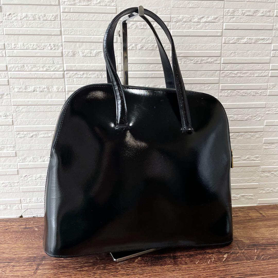 Celine Leather Gold Hand Bag Black — view 2