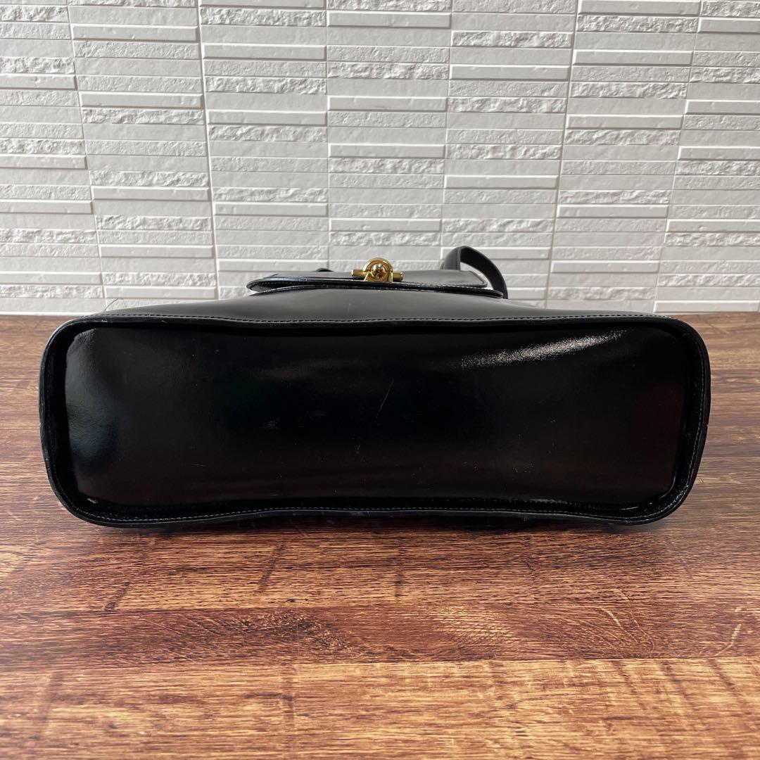 Celine Leather Gold Hand Bag Black — view 4