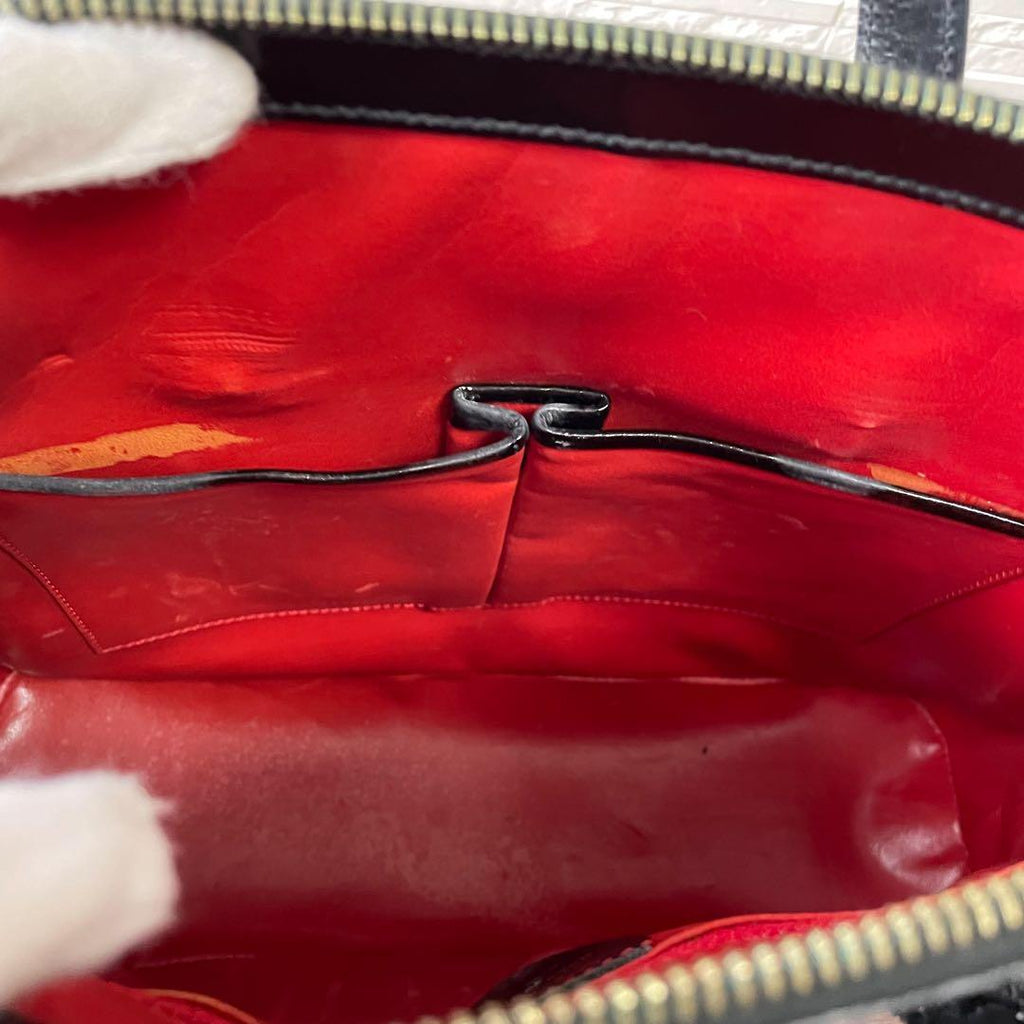 Celine Leather Gold Hand Bag Black — view 6