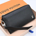 Louis Vuitton Taiga Zippy Dragonne Wallet Black