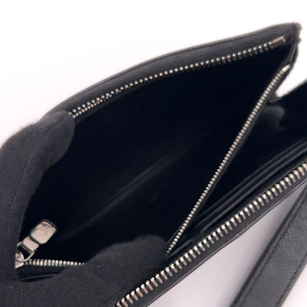 Louis Vuitton Taiga Zippy Dragonne Wallet Black — view 4