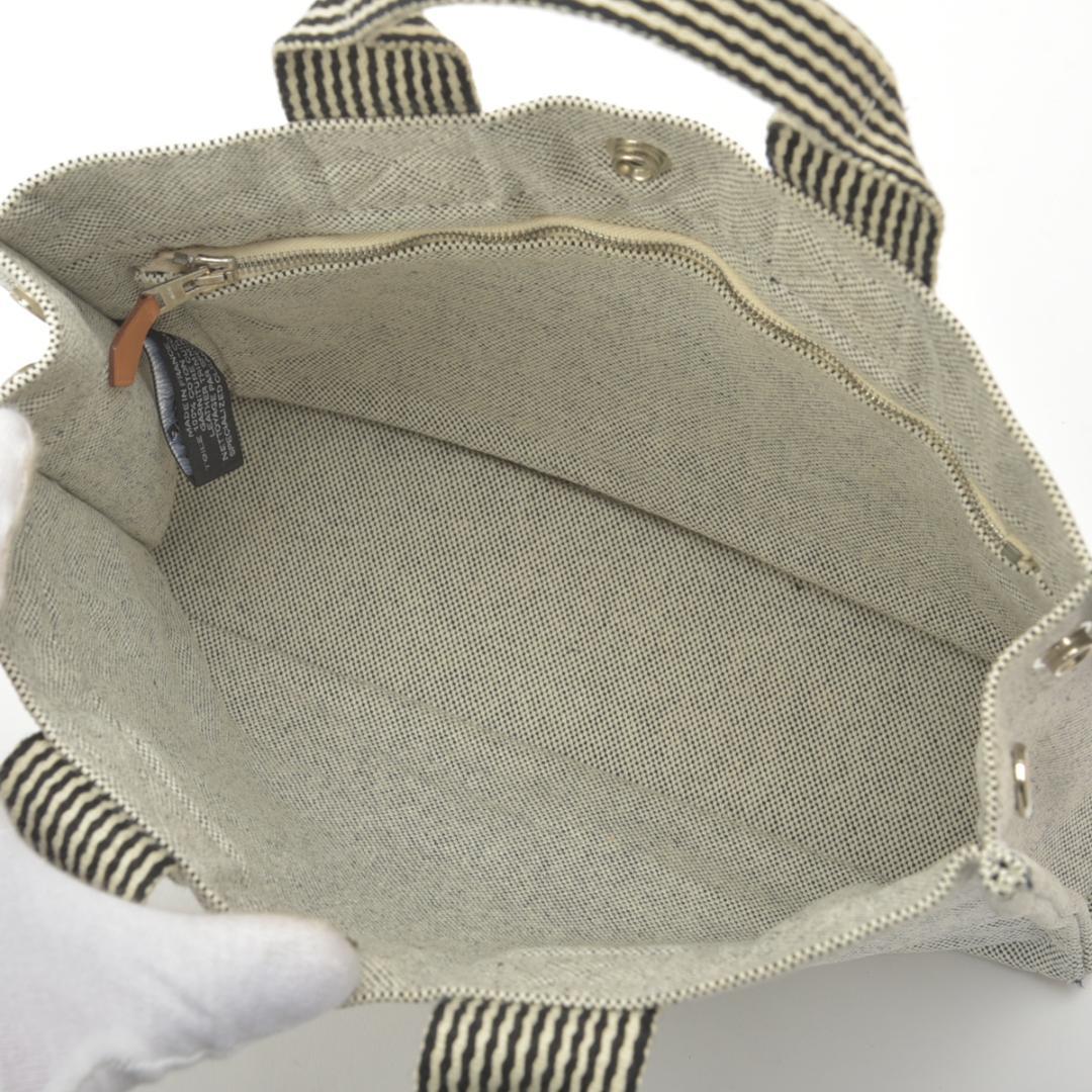 Hermes New Fourre Tout PM Handbag Canvas Gray Tote — view 7