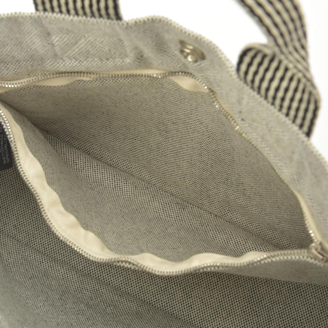 Hermes New Fourre Tout PM Handbag Canvas Gray Tote — view 8