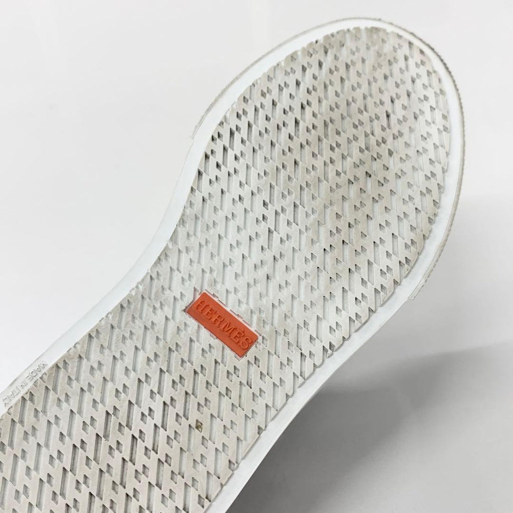 Hermes Game Leather Kelly Slip Ons Black Heel — view 8