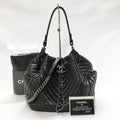 Chanel Lambskin Quilted Stitch Drawstring Shoulder
