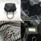 Chanel Lambskin Quilted Stitch Drawstring Shoulder — view 4