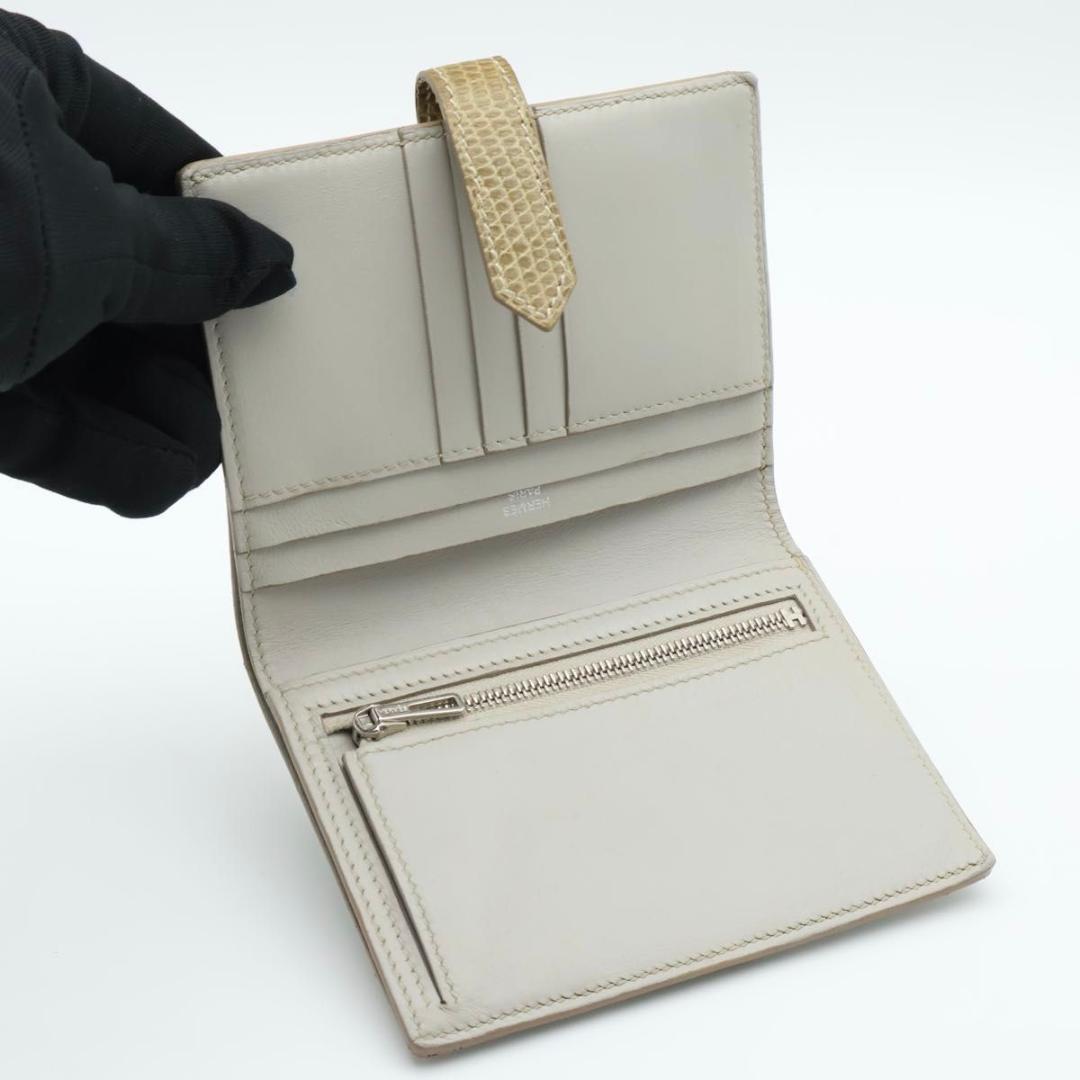Hermes Bearn Compact Touch Bifold Wallet Gray — view 2