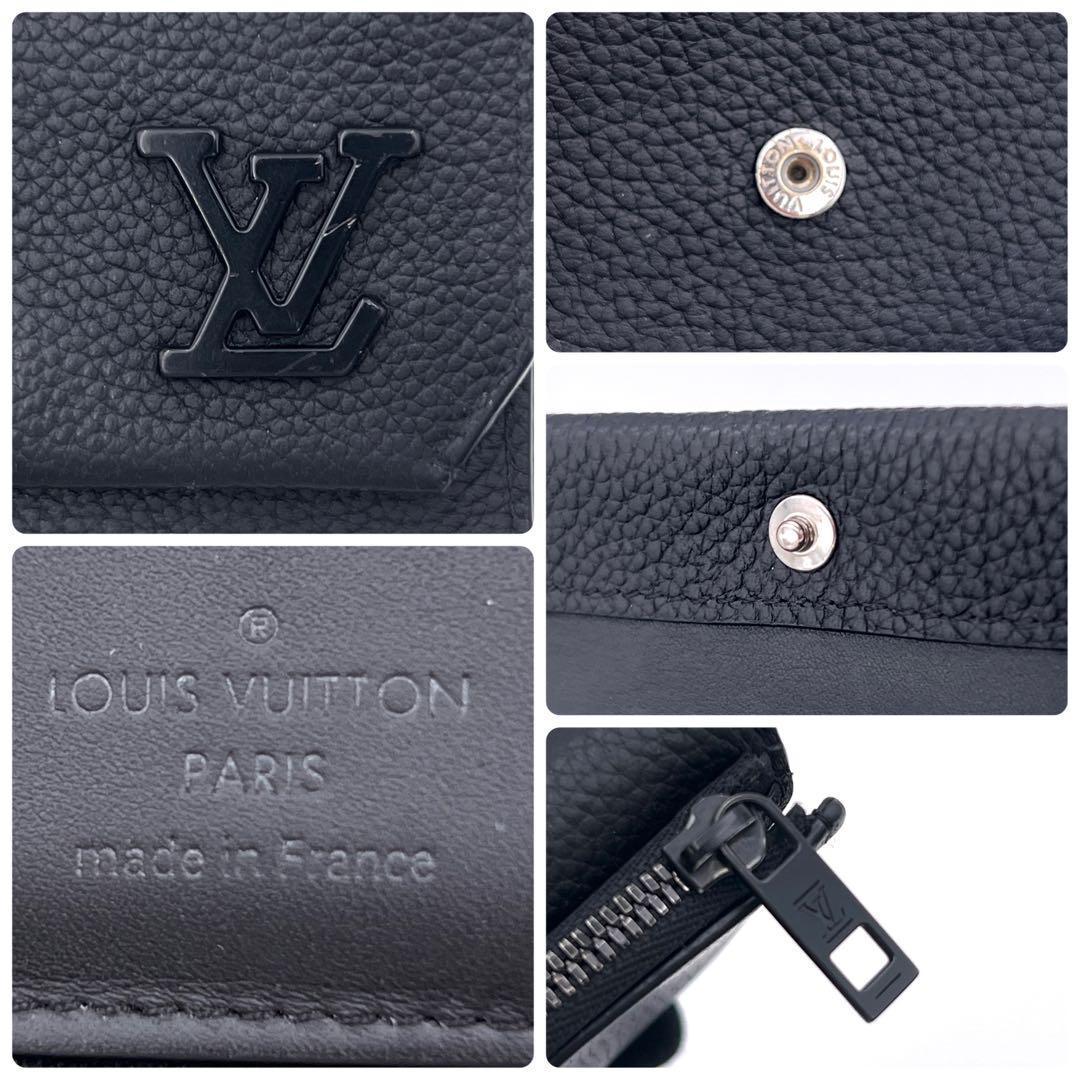 Louis Vuitton Aerogram Portefeuille Pilot Trifold Wallet Black — view 9